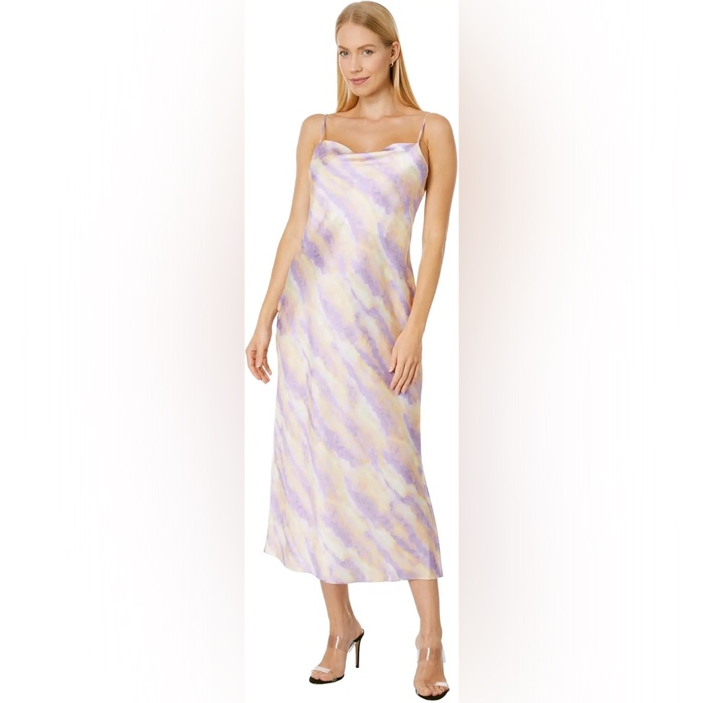 NWT Vince Ikat Tie-Dye Cowl Cami Dress